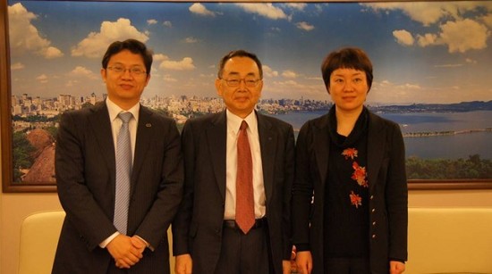 杭州市副市长佟桂莉会见住友电工副社长竹中裕之